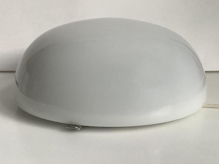 Vintage plafondlamp Gispen Giso Bauhaus jaren 30, Huis en Inrichting, Lampen | Plafondlampen, Gebruikt, Glas, Kunststof, Metaal