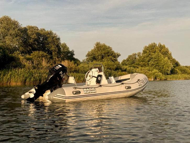 Rib rubberboot met 40 pk parsun buitenboordmotor en trailer, Watersport en Boten, Rubberboten, Zo goed als nieuw, Overige merken