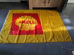 Shell vlag oude logo parachute stof, Ophalen of Verzenden, Zo goed als nieuw, Reclamebord