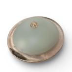 Murano glazen vintage Plafonnière - Ø 32cm, Gebruikt, Huysmans, Ophalen of Verzenden, Glas