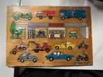 Vintage Simplex Toys Auto Garage Houten Puzzel, Antiek en Kunst, Ophalen