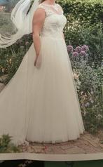 Trouwjurk taft & tule, Kleding | Dames, Trouwkleding en Trouwaccessoires, Ophalen, Zo goed als nieuw, Wit, Trouwjurk