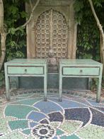 Chinese tafel salontafel set bijzettafel Chinees, Huis en Inrichting, Tafels | Bijzettafels, 45 tot 60 cm, Verburgt Vintage, Gebruikt