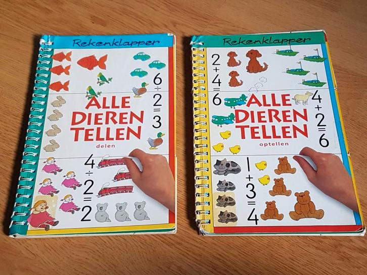 Rekenen. Rekenklapper voor deel en plus sommen., Kinderen en Baby's, Speelgoed | Educatief en Creatief, Gebruikt, Ophalen of Verzenden