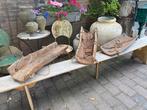 3 stoere oude troggen, schaal, kinderwieg…, Ophalen, Gebruikt, Schaal, Nvt