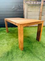 Houte degelijke eettafel 175x90cm, Zo goed als nieuw, 150 tot 200 cm, Vier personen, Rechthoekig