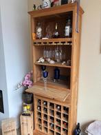 Wijnkast teak, Teakhout, Zo goed als nieuw, 150 tot 200 cm, 25 tot 50 cm