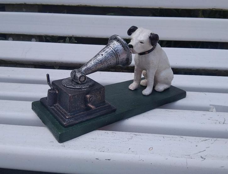 Beeldje His Master's Voice, Verzamelen, Beelden en Beeldjes, Nieuw, Dier, Ophalen of Verzenden