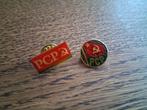 2 speldjes PCP portugese communistische partij, Verzamelen, Speldjes, Pins en Buttons, Ophalen of Verzenden, Zo goed als nieuw