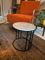 Bijzettafel modern design, 45 tot 60 cm, Minder dan 55 cm, Rond, Ophalen of Verzenden