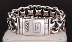 Zilveren Buddha to buddha Joost armband 2 cm. breed - ACTIE, Nieuw, Ophalen of Verzenden, Zilver, Zilver