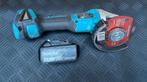 Makita DGA504 Haakseslijper + accu + snelspanmoer, Ophalen of Verzenden, Zo goed als nieuw, Minder dan 700 watt, Haakse handslijpmachine