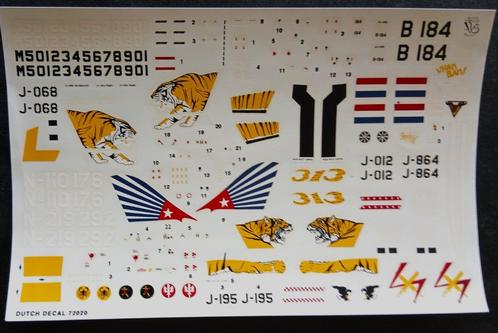 Dutch Decal 72020 Hunter, F16, Harvard, P-40, B-10. 1:72, Hobby en Vrije tijd, Modelbouw | Vliegtuigen en Helikopters, Zo goed als nieuw