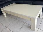 Moderne Salontafel met Glazen Blad, Huis en Inrichting, Tafels | Salontafels, Kunststof, Gebruikt, 100 tot 150 cm, Verzenden