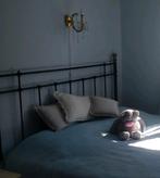 Zwart metalen bed, verstelbare lattenbodems, incl matrassen, Ophalen, Zwart, Tweepersoons, 200 cm