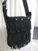 MINNETONKA origineel zwart suede leren schoudertas als nieuw, Ophalen of Verzenden, Zo goed als nieuw, Zwart, Schoudertasje