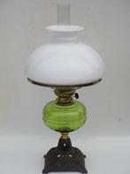 Antieke staande olielamp/petroleumlamp, Antiek en Kunst, Antiek | Lampen, Ophalen of Verzenden