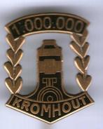 Kromhout zwart email op koper vrachtwagen speldje ( E_015 ), Verzamelen, Verzenden, Zo goed als nieuw, Transport, Speldje of Pin