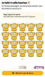 Jumbo bakzegel, Ophalen, Winkel, Super of Benzinepomp, Volle spaarkaart