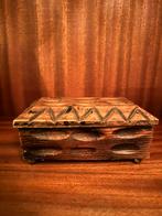 Vintage houten sieradenkistje, Ophalen of Verzenden, Zo goed als nieuw, Minder dan 50 cm