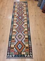 Handgeweven oosterse wollen kelim loper 295x80, Huis en Inrichting, Stoffering | Tapijten en Kleden, Info@SlatsAntiek.nl, Vof Slats Antiek