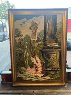 Geborduurd Schilderij met Gouden Lijst, Ophalen