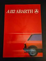 Brochure Autobianchi A112 Abarth, Ophalen of Verzenden, Zo goed als nieuw, Overige merken