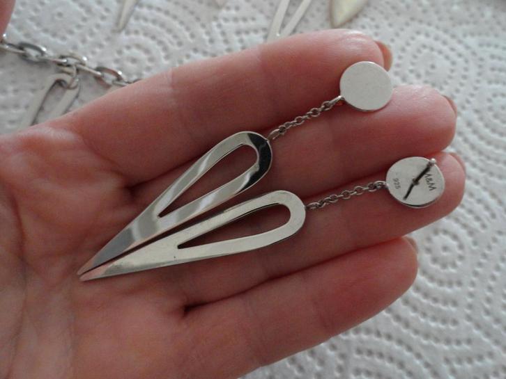 Sterling zilveren modernist statement fraaie oorbellen, Sieraden, Tassen en Uiterlijk, Oorbellen, Nieuw, Knopjes of Stekers, Zilver