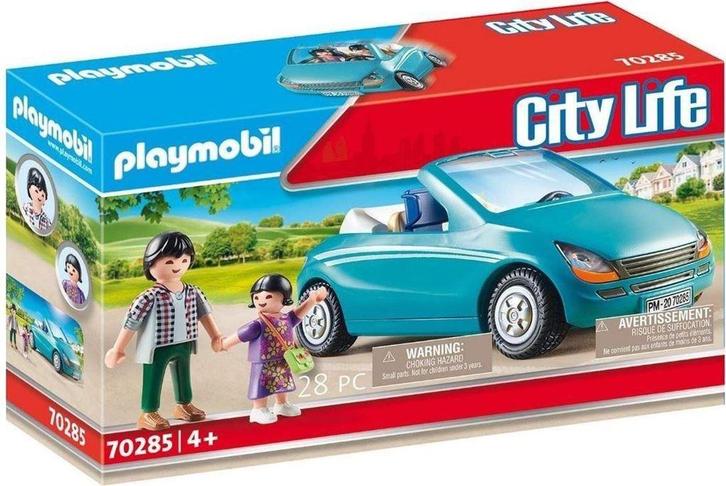 PLAYMOBIL City Life - Papa met dochter en cabrio 70285 [NIEU, Kinderen en Baby's, Speelgoed | Playmobil, Nieuw, Ophalen of Verzenden