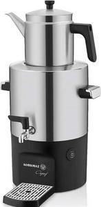 Korkmaz Çayşef Inox - Satin Samovar turkse thee, Witgoed en Apparatuur, Waterkokers, 2 liter of meer, Ophalen of Verzenden, Gebruikt