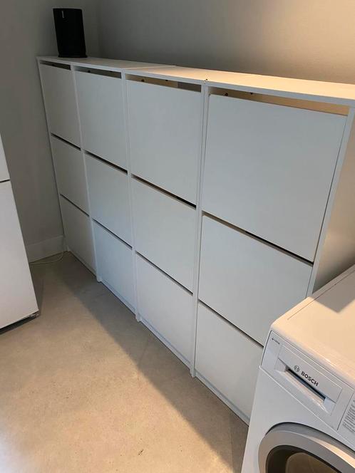 Twee Ikea Bissa schoenenkasten, Huis en Inrichting, Kasten | Schoenenkasten, Gebruikt, Ophalen