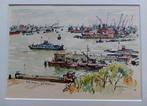 Jan Korthals  ... Amsterdam ... het IJ..., Antiek en Kunst, Ophalen of Verzenden