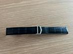 Cartier Tank Francaise Large Blauwe Alligator Band, Overige merken, Leer, Staal, Polshorloge
