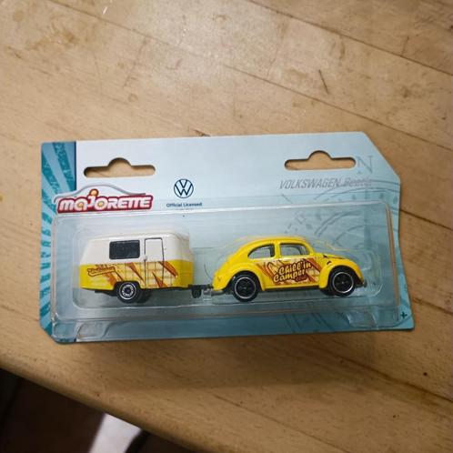 majorette VW The Originals Volkswagen kever geel Eriba puck, Hobby en Vrije tijd, Modelauto's | Overige schalen, Nieuw, Auto, Ophalen of Verzenden