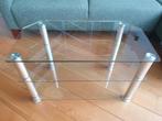 TV meubel glas, Huis en Inrichting, Woonaccessoires | Krantenbakken en Lectuurbakken, Ophalen, Gebruikt