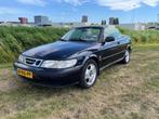 Saab 9-3 2.0 Turbo Cabrio AUT 185pk 1999 Blauw, Auto's, Saab, 74 €/maand, Beige, 4 cilinders, Cabriolet