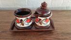 keramische koffie- en theeset van Schramberg Majolika, Antiek en Kunst, Ophalen of Verzenden