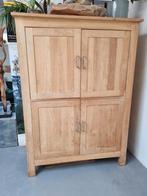 massief eikenhouten audiokast, Huis en Inrichting, Kasten | Computermeubels, Ophalen, Gebruikt, 70 tot 120 cm, Strak rustiek