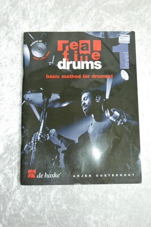 Oosterhout Real time drums level 1 met cd  <25251207>, Muziek en Instrumenten, Instrumenten | Onderdelen, Gebruikt, Drums of Percussie