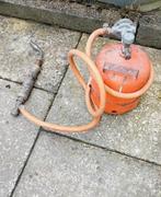 Gasbrander met loodgietersfles, Doe-het-zelf en Verbouw, Gereedschap | Handgereedschap, Ophalen, Gebruikt