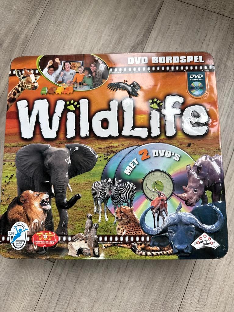 Wildlife DVD Bordspel - Ga op safari!, Een of twee spelers, Verzenden, Zo goed als nieuw, Reisspel