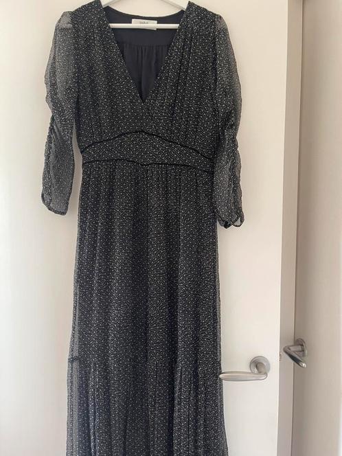 BA&SH zijden jurk maat S, Kleding | Dames, Jurken, Zo goed als nieuw, Maat 36 (S), Onder de knie, Verzenden