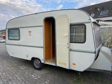 Tabbert Da Vinci 460 1976; rond+treinzit luifel; top retro beschikbaar voor biedingen