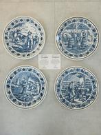 Delfts Blauw Wandborden - 4 Stuks, Ophalen of Verzenden