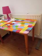 Kleurrijk tafeltje, Huis en Inrichting, Ophalen, Minder dan 55 cm, Gebruikt, Rechthoekig