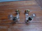 2 vintage wandlampjes, Antiek en Kunst, Antiek | Lampen, Ophalen of Verzenden