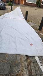 Oude fok te koop - zeildoek voor kussen, tas etc., Watersport en Boten, Zeilen en Zeiltoebehoren, Ophalen, Gebruikt, Genua of Fok
