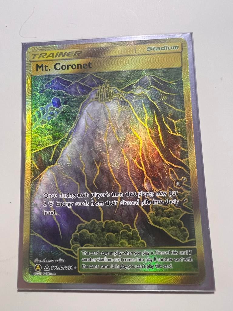 Mt. Coronet - Nieuwe Pokémonkaart!, Ophalen of Verzenden, Nieuw, Losse kaart, Foil