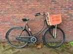 Zwart omafiets met mandje/krat, Ophalen, Gebruikt