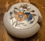 Marmeren Onderzetters met Parelmoer & Steen Inleg, Antiek en Kunst, Antiek | Porselein, Ophalen of Verzenden